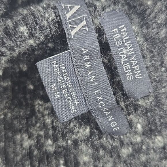 A/X Armani Exchange Gray Open Back Italian Yarn Sweater Dress Size M - Picture 4 of 7